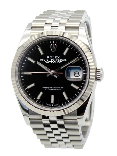 rolex datejust 36 black dial jubilee bracelet|rolex datejust 36 oystersteel.